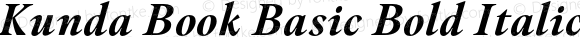 Kunda Book Basic Bold Italic