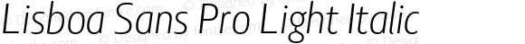 LisboaSansLight-Italic