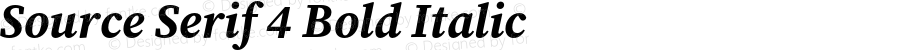 Source Serif 4 Bold Italic