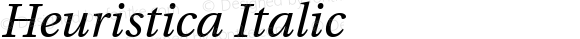 Heuristica Italic