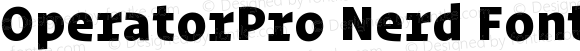 OperatorPro Nerd Font Black