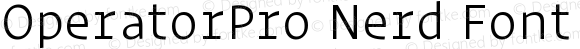 OperatorPro Nerd Font Light