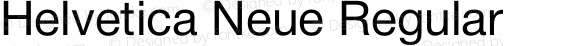 Helvetica Neue Regular