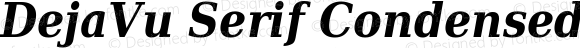 DejaVu Serif Condensed Bold Italic