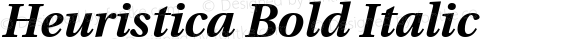 Heuristica Bold Italic