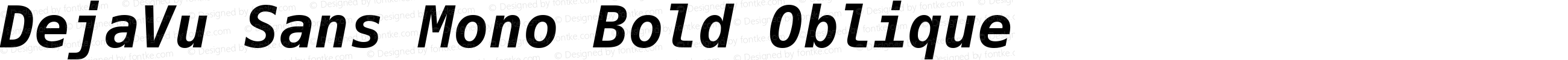 DejaVu Sans Mono Bold Oblique