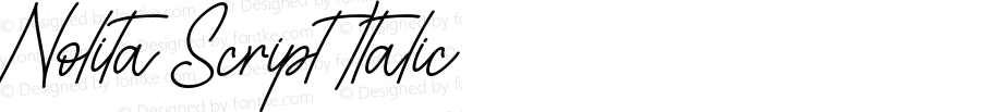 Nolita Script Italic