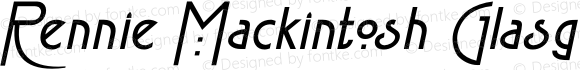 Rennie Mackintosh GlasgowBdIt Bold Italic