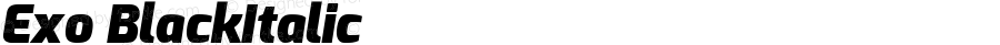 Exo BlackItalic