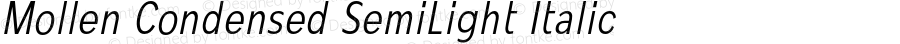 MollenCondensed-SemiLightItalic