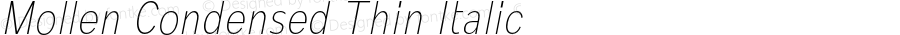 MollenCondensed-ThinItalic