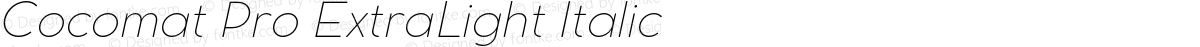 Cocomat Pro ExtraLight Italic