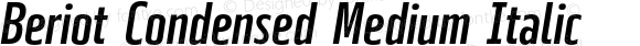 Beriot Condensed Medium Italic