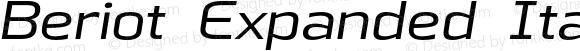Beriot Expanded Italic