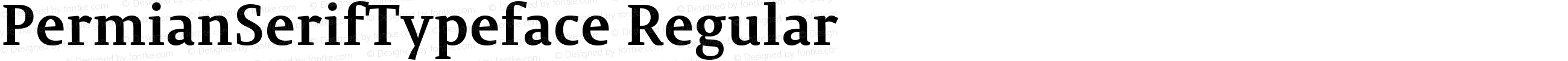 PermianSerifTypeface Regular