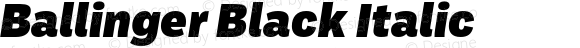 Ballinger Black Italic