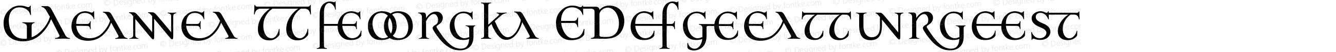 Jana Thork Ligatures