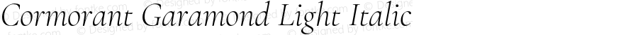 Cormorant Garamond Light Italic