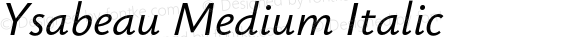 Ysabeau Medium Italic