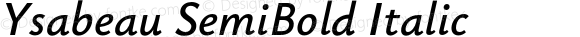 Ysabeau SemiBold Italic