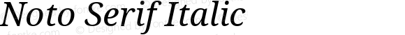 Noto Serif Italic