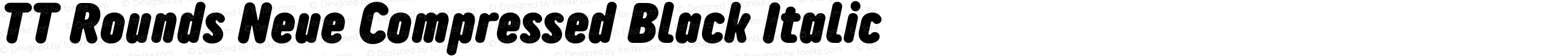 TT Rounds Neue Compressed Black Italic