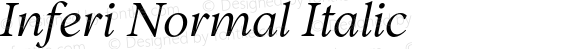 Inferi Normal Italic