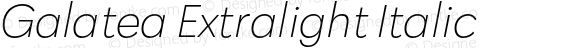 Galatea Extralight Italic