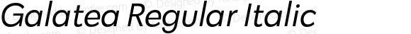 Galatea Regular Italic