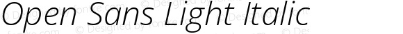 Open Sans Light Italic