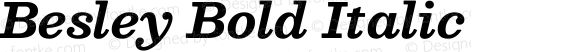 Besley Bold Italic