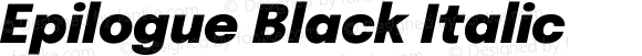 Epilogue Black Italic