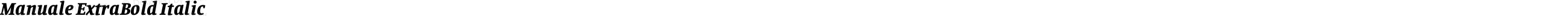 Manuale ExtraBold Italic