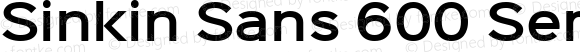 Sinkin Sans 600 SemiBold Regular