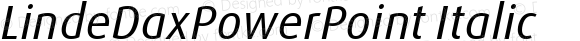 LindeDaxPowerPoint Italic