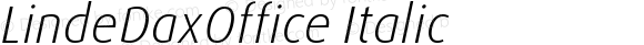LindeDaxOffice Italic