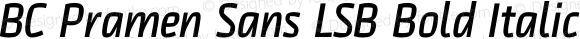 BC Pramen Sans LSB Bold Italic