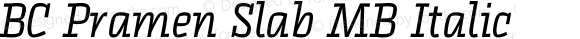 BC Pramen Slab MB Italic