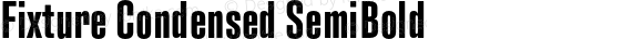 Fixture Condensed SemiBold