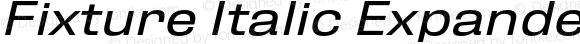 Fixture Italic Expanded Regular