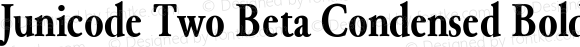 Junicode Two Beta Condensed Bold