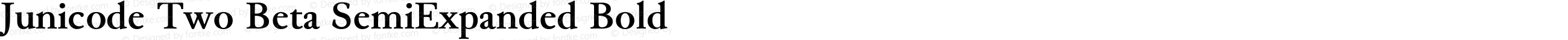 Junicode Two Beta SemiExpanded Bold