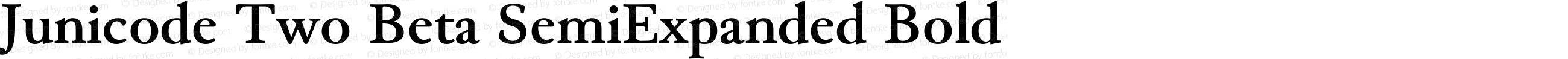 Junicode Two Beta SemiExpanded Bold