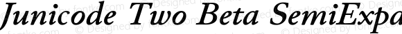 Junicode Two Beta SemiExpanded Bold Italic