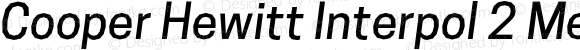 Cooper Hewitt Interpol 2 MediumItalic