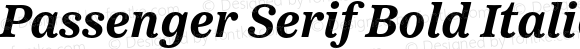 Passenger Serif Bold Italic