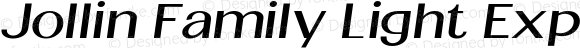 Jollin Family Light Expand Italic
