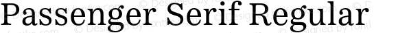 Passenger Serif Regular