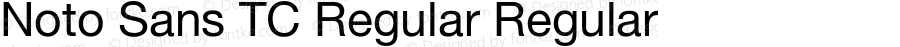 Noto Sans TC Regular