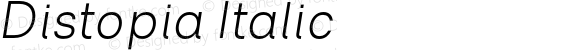 Distopia Italic